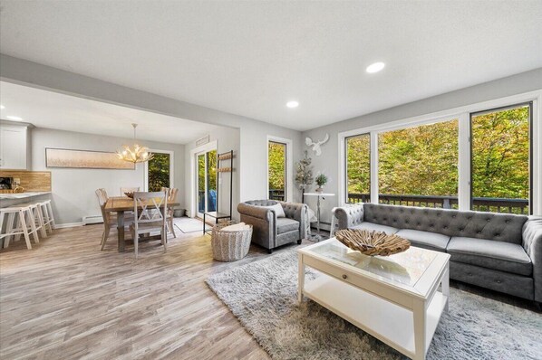 TV connectée, cheminée