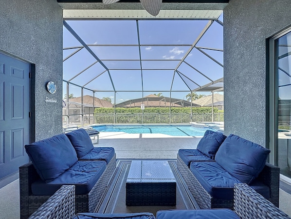 A heated pool