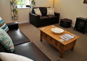 Una televisión, un reproductor de DVD