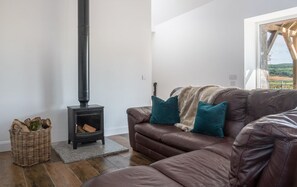 Televisie en een open haard