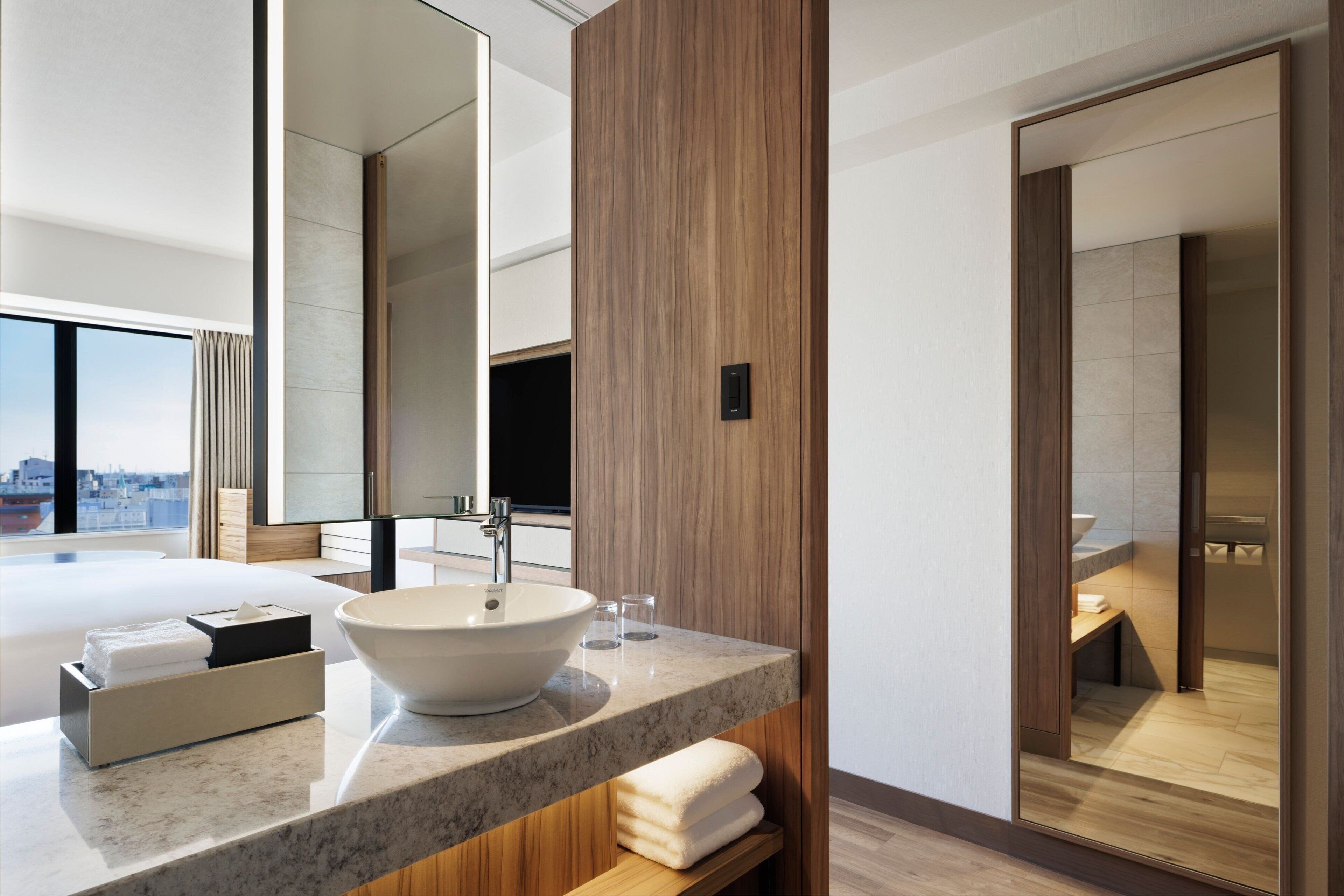 free toiletries, hair dryer, slippers, electronic bidet