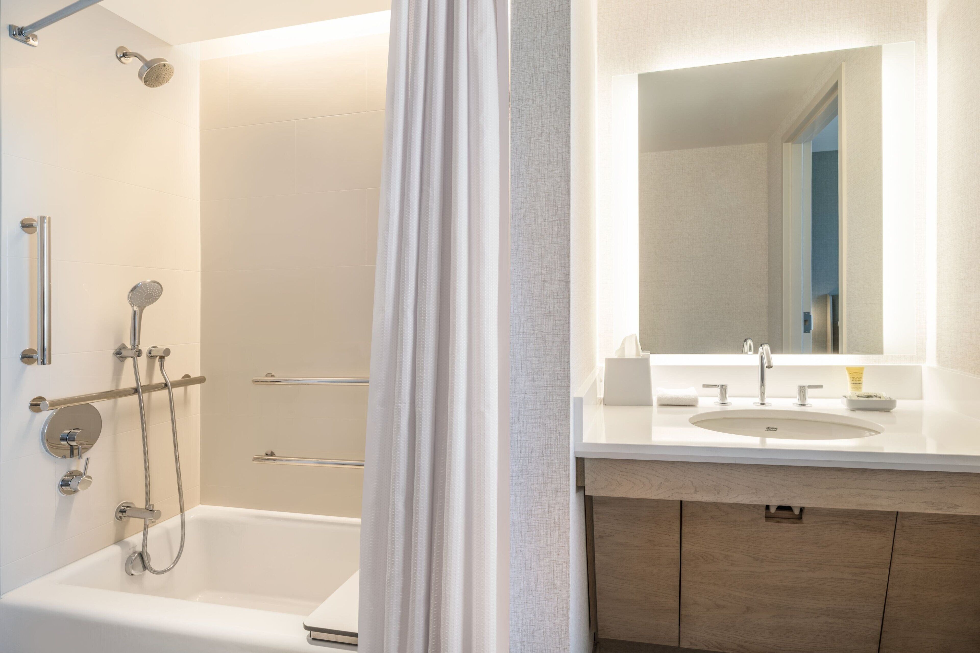 free toiletries, hair dryer, towels