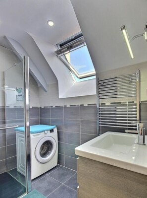 Shower, hair dryer