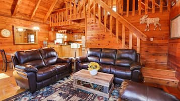 Smart TV, fireplace, video games, books