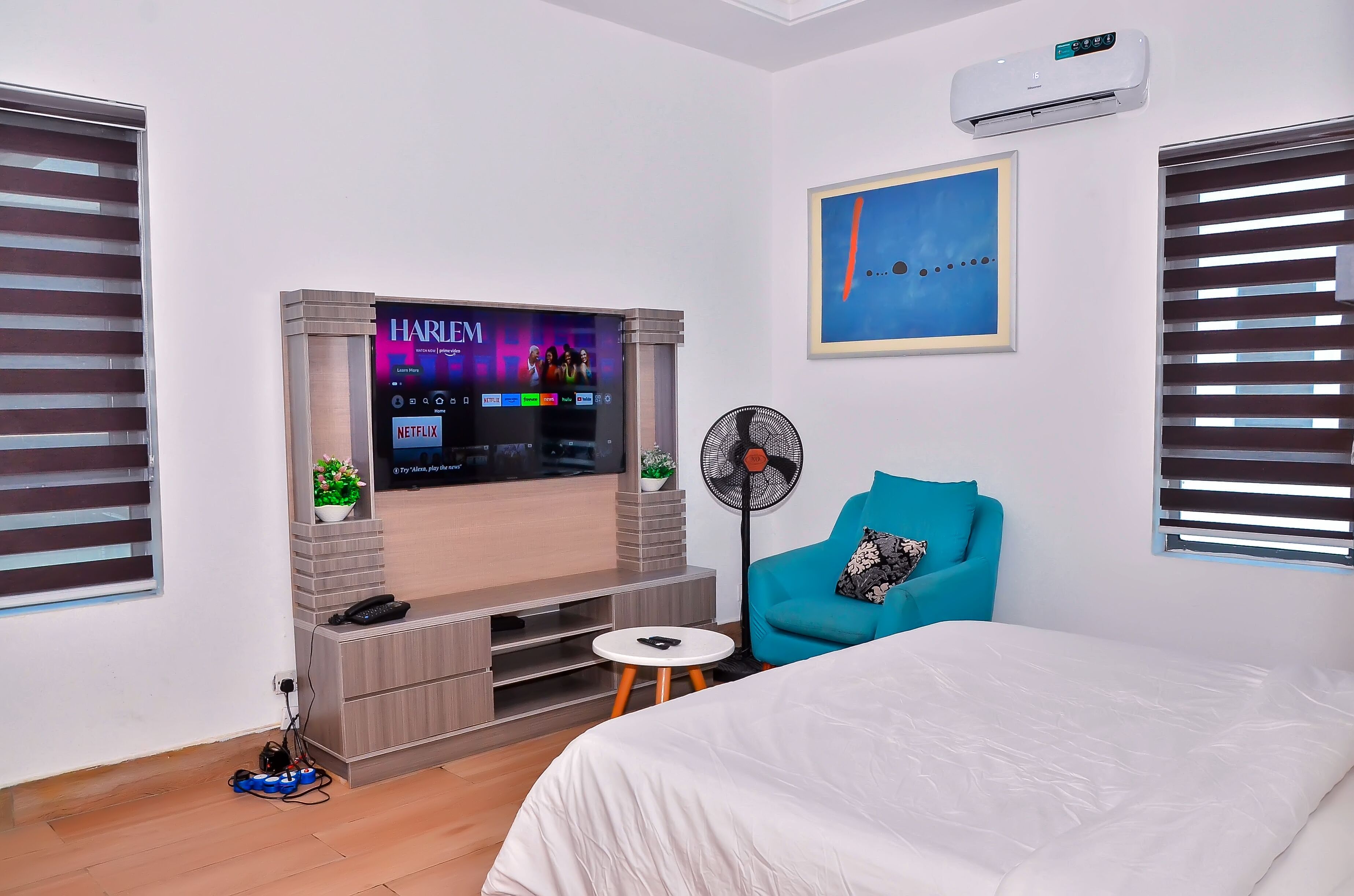 1 Schlafzimmer, Schreibtisch, WLAN, Bettwäsche