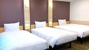 Standard Triple Room, Multiple Beds, Non Smoking | In-room safe, desk, laptop workspace, blackout curtains