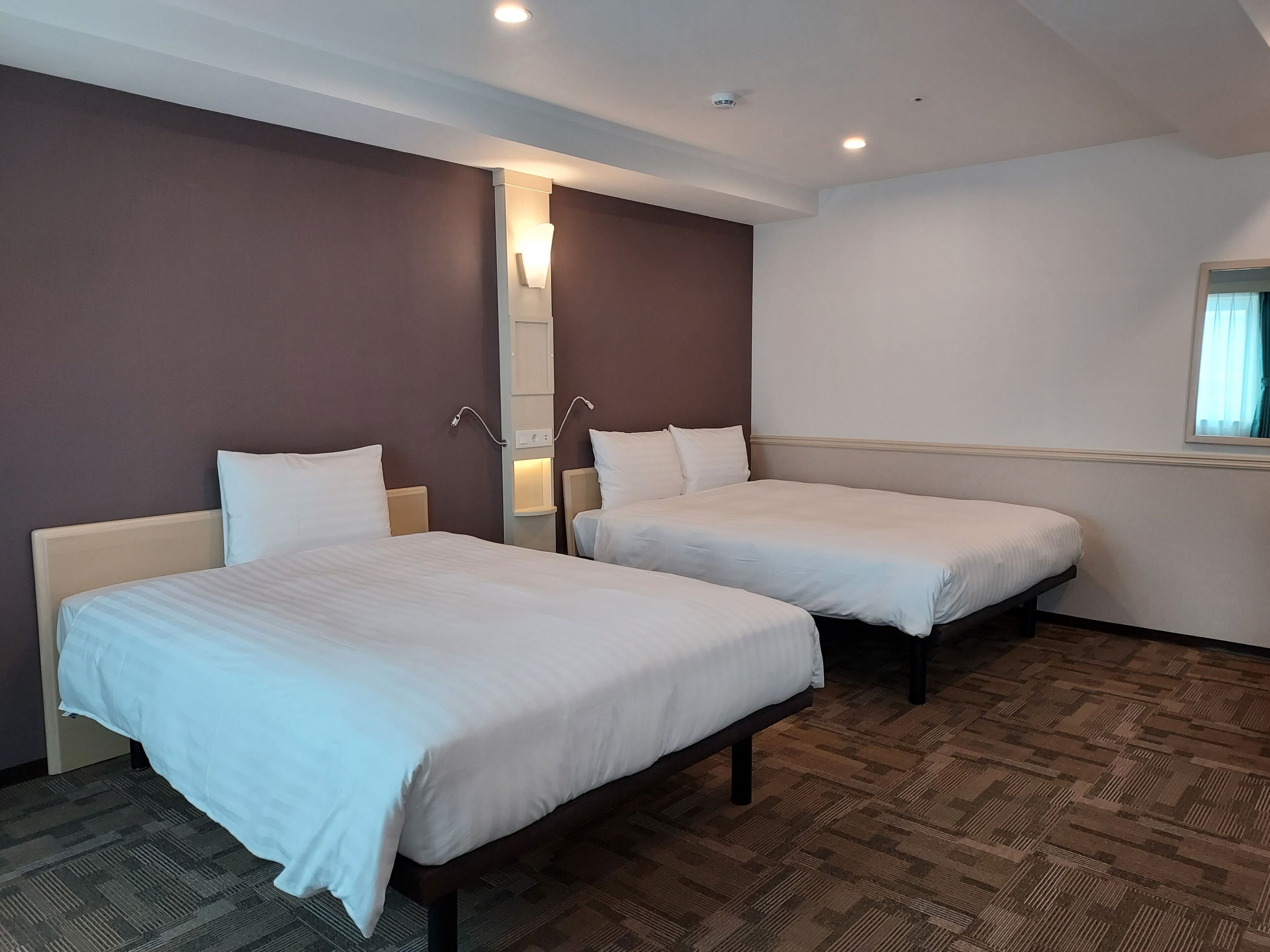 Family Twin Room, Multiple Beds, Non Smoking | In-room safe, desk, laptop workspace, blackout drapes