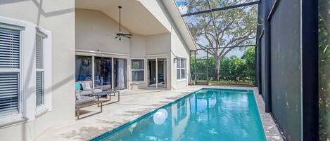 Indoor pool, a heated pool