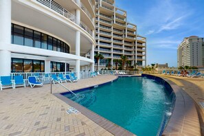 Una piscina riscaldata