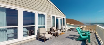 Dog-friendly Beachfront House  with Large Wraparound Gulf-front deck