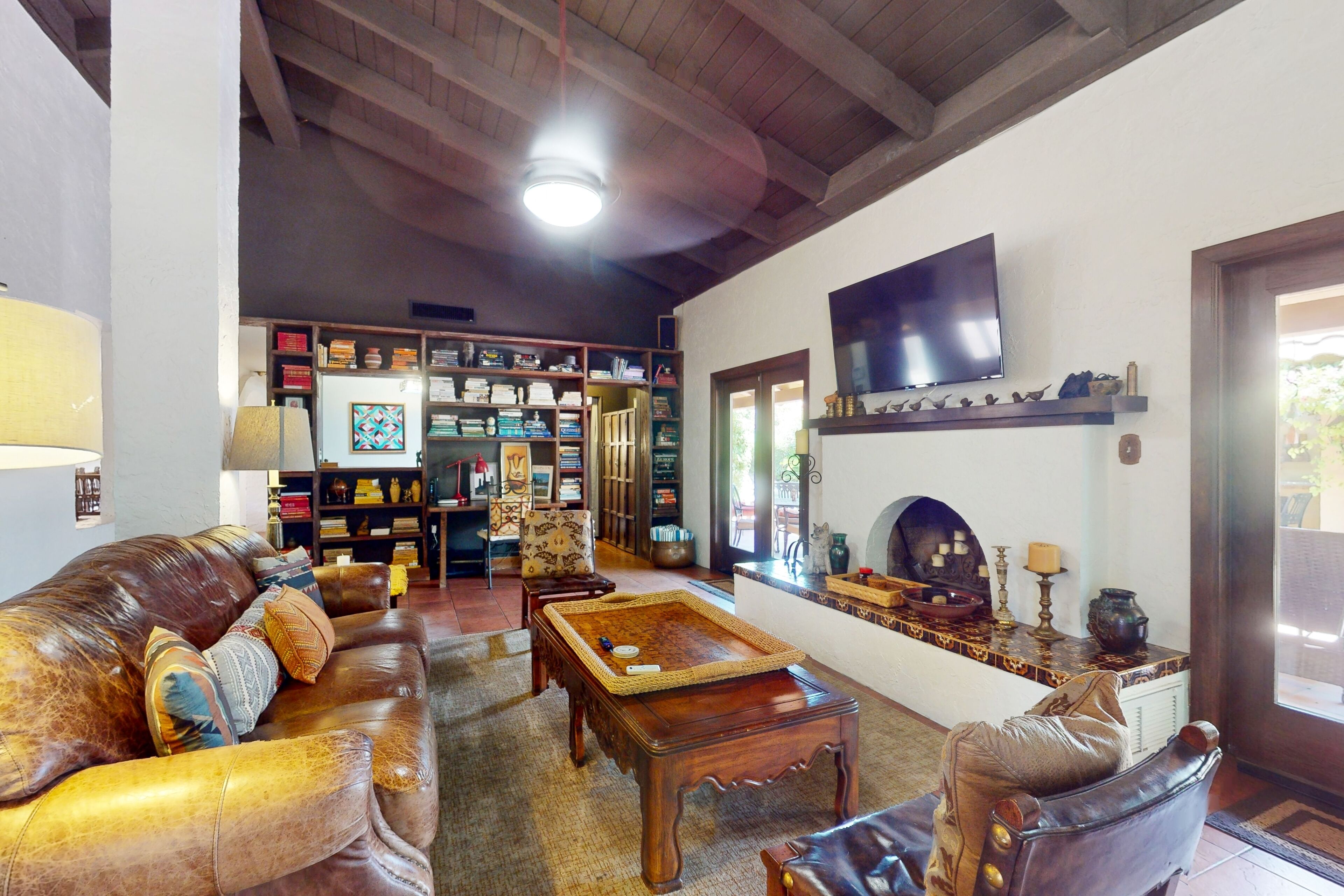 Dog-friendly ome with old-world charm, cocktail pool, atrium & putting green