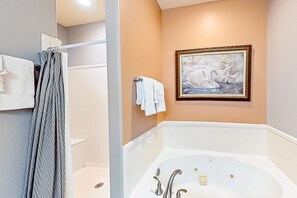 Hair dryer, towels