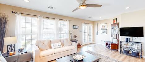 TV, lettore DVD, libri, videoteca