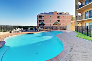 A heated pool
