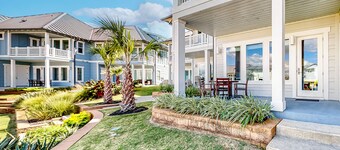 Bright waterfront villa with pool, boat slip, patio & balcony in gated community