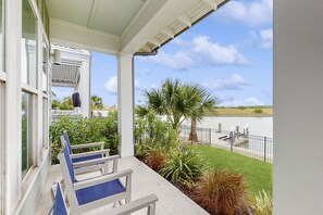 Terrace/patio - Newly renovated home in The Reserve at St. Charles Bay near beach w/pool, dock (Rockport)
