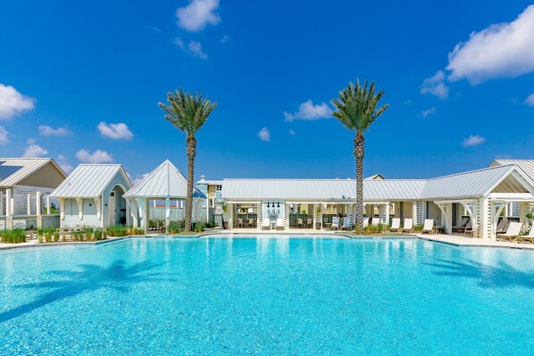 A heated pool