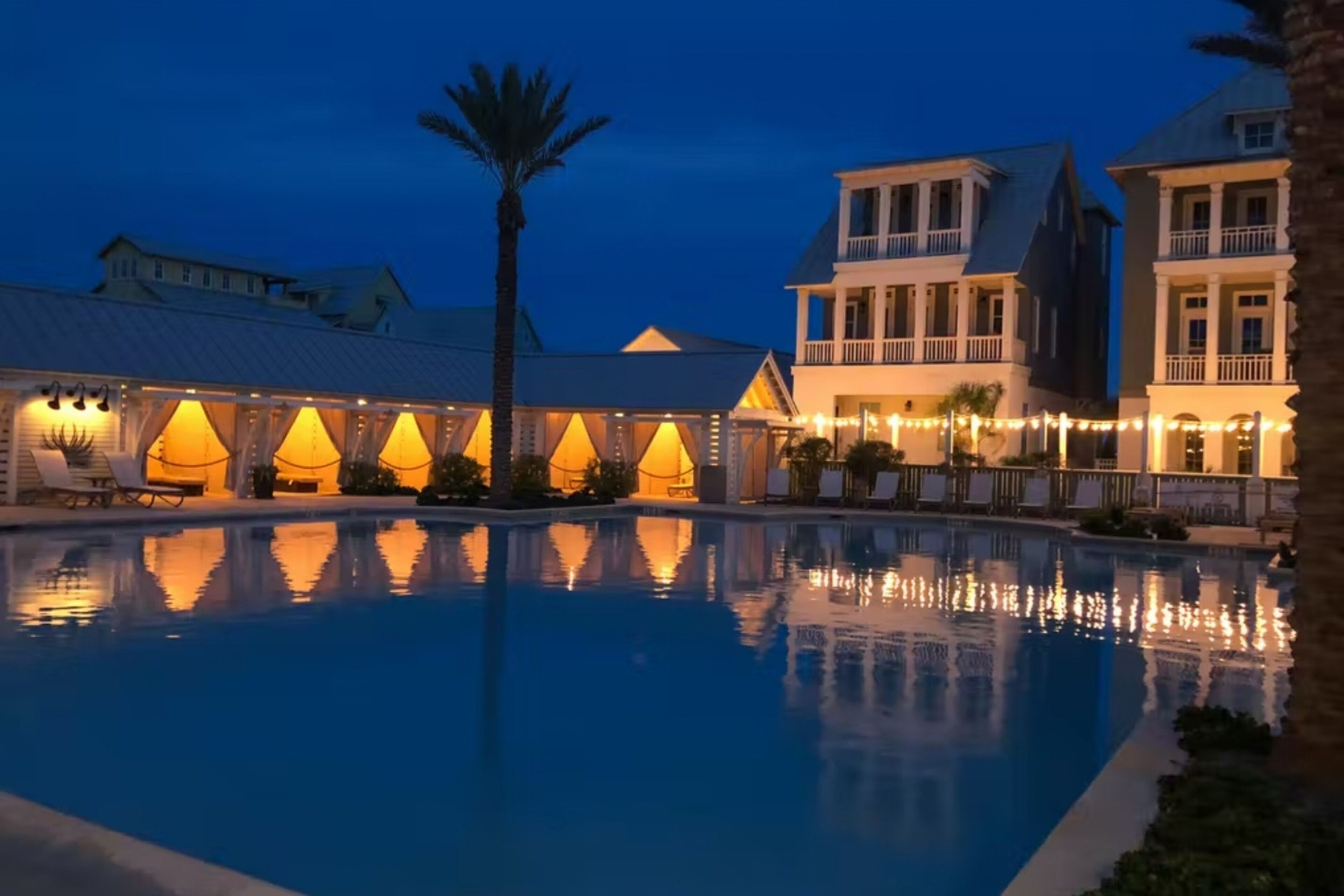 Et oppvarmet basseng