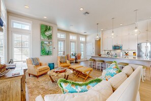 TV, DVD player, stereo