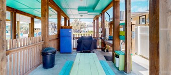 Updated Downtown Home w/ Private Pool & Covered Deck – Walk to Beach