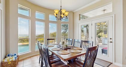 Sacred Vista | Opulent Hill Country Gem | Amazing Patio & Great View