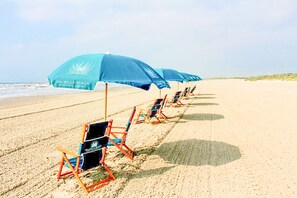 Vlak bij het strand