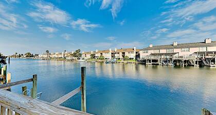 Canal-front home with backyard boat slip & balcony - near the beach