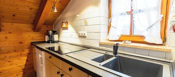 Apartment no. 1, 27m², living/bedroom, balcony, TV, 2 pers.