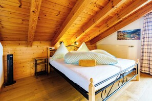 1 makuuhuone, vuodevaatteet