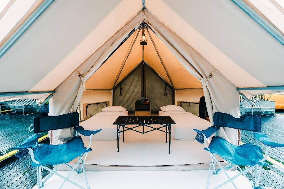 帐篷房 | 熨斗/熨衣板、免费 WiFi、床单