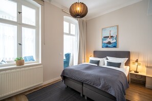 2 chambres, coffres-forts dans les chambres, Wi-Fi, draps fournis