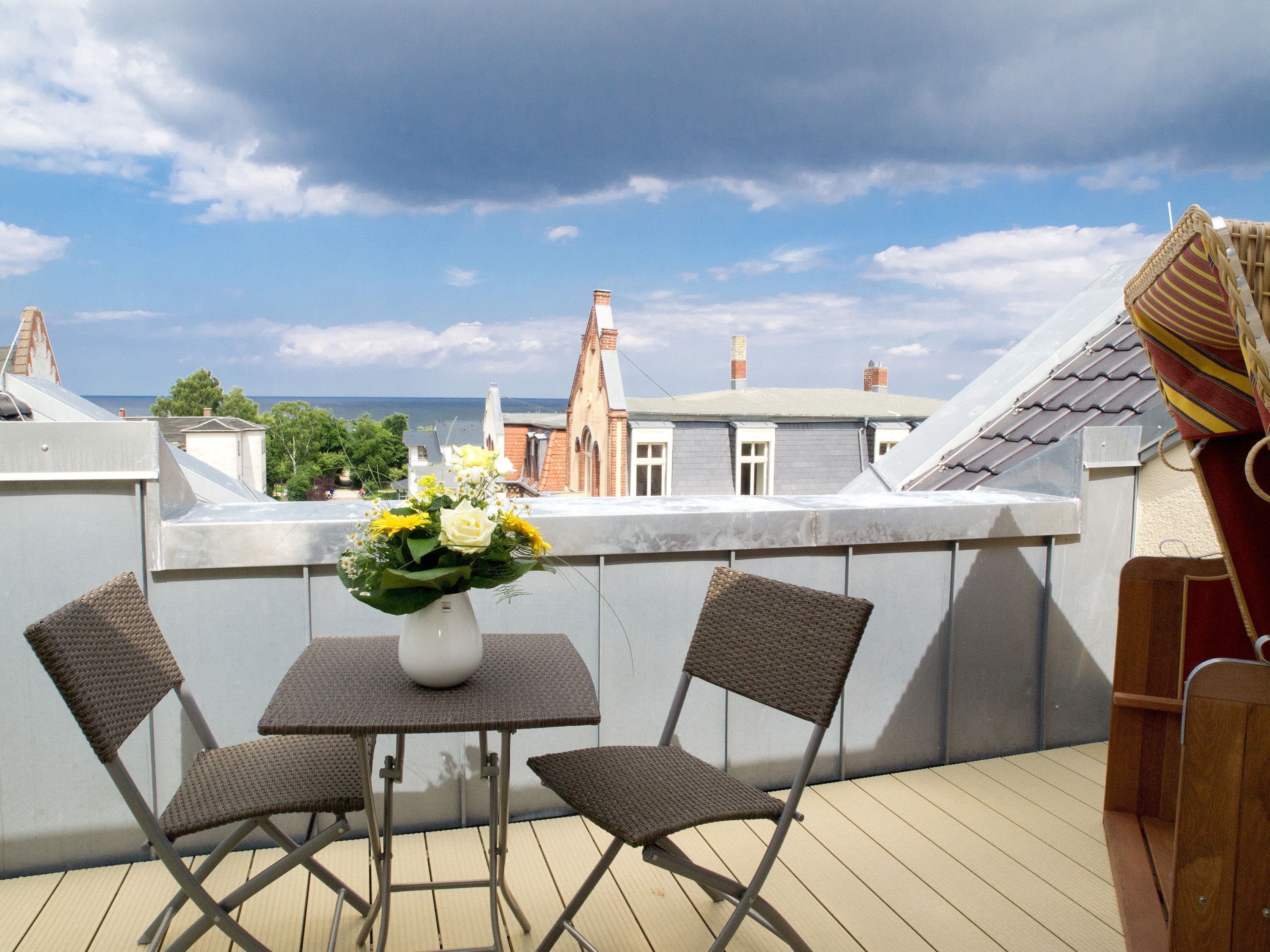 屋外ダイニングエリア