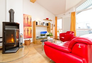 TV, fireplace - Residence Bismarck, App. 14 (Heringsdorf)
