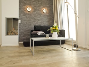 Fernseher, Kamin