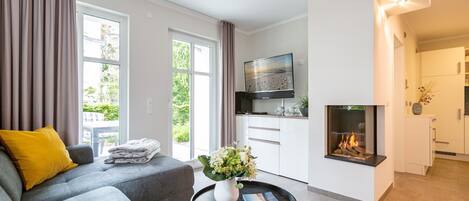 تلفزيون، مدفأة