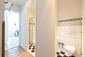Een douche, een haardroger