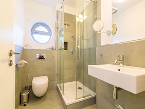 Shower, hair dryer