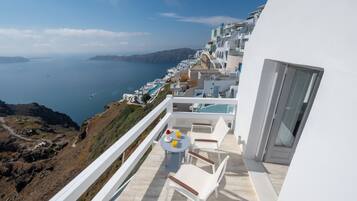 Junior Double Room, 1 Double Bed, Sea View | Terrace/patio