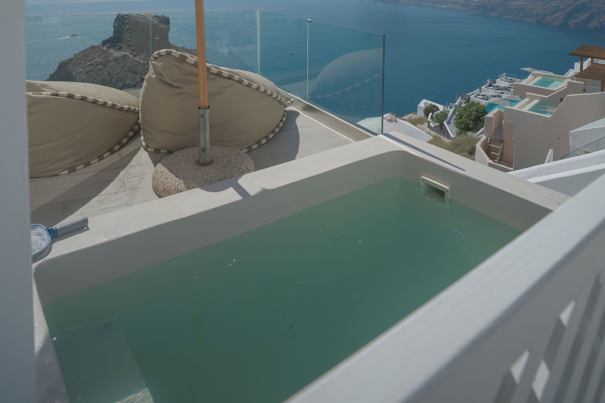 Quarto casal luxo, 1 cama de casal, vista para o mar | Terraço/pátio