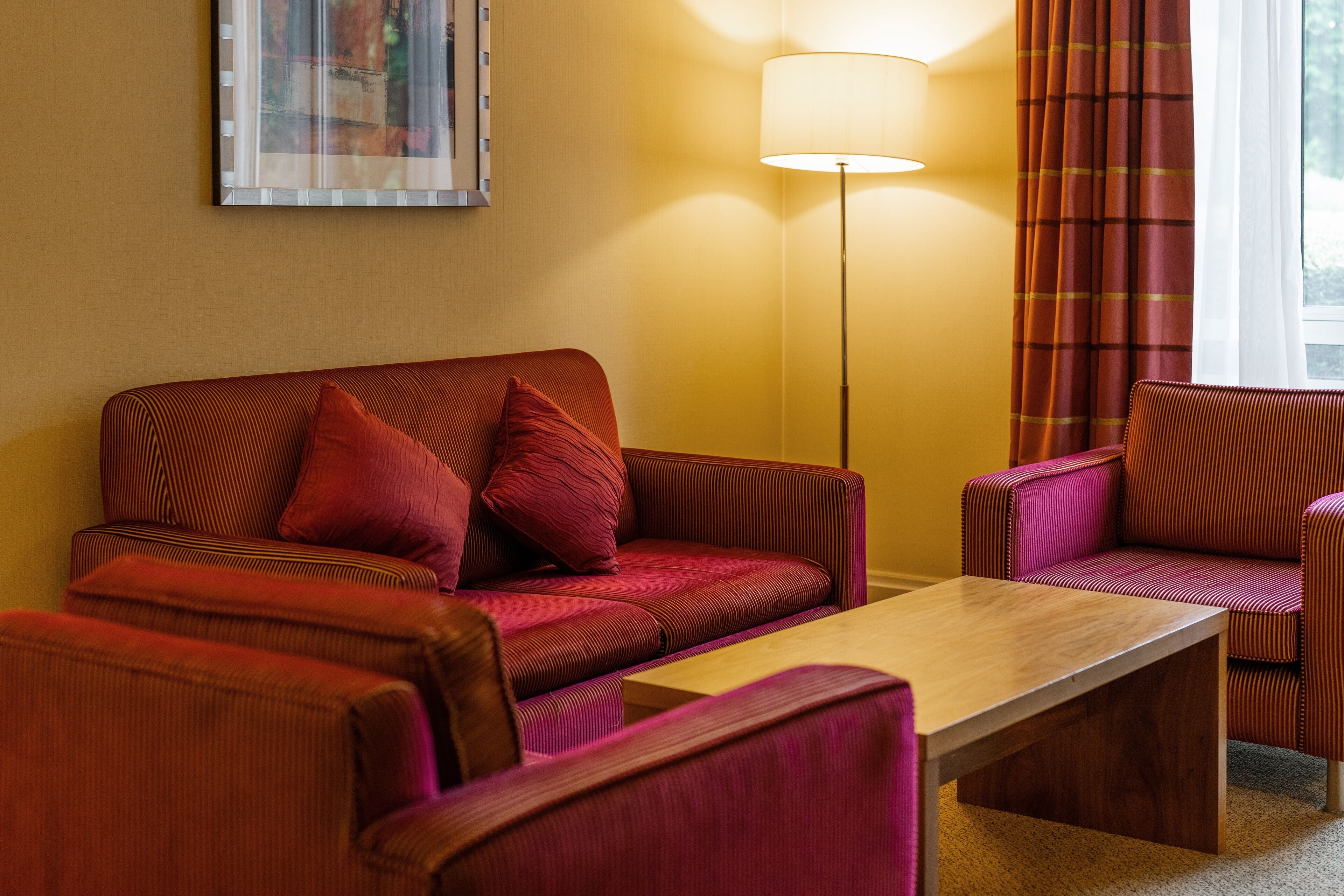 junior room | in-room safe, laptop workspace, blackout curtains, iron/ironing board