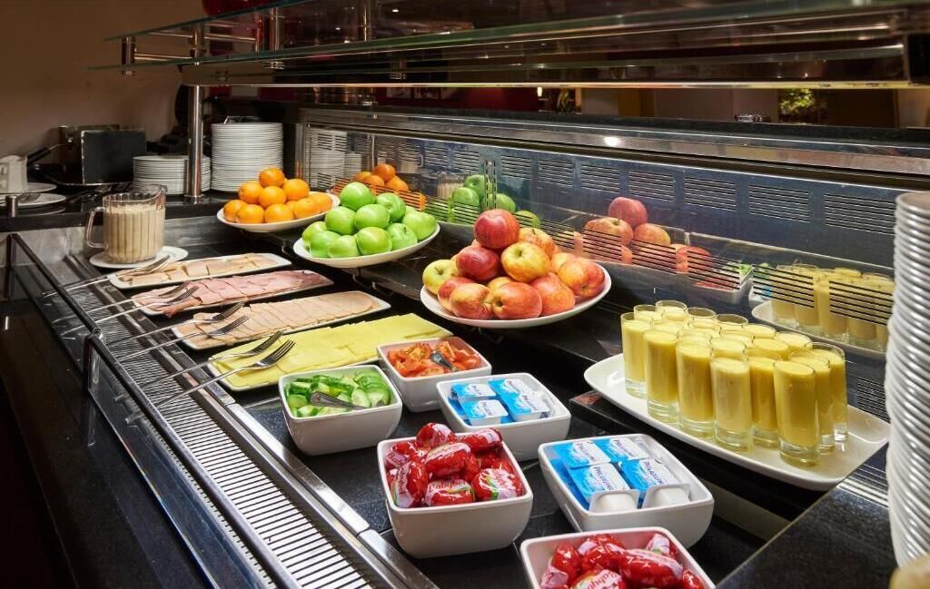daily buffet breakfast (gbp 18.95 per person)