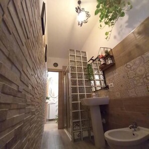Casa | Baño | Regadera, secadora de cabello, toallas 