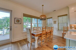 Dining - Marsh Oak | Luxury 4 Bed, 4 Bath Inlet Front New Home with Dock (Garden City Beach)