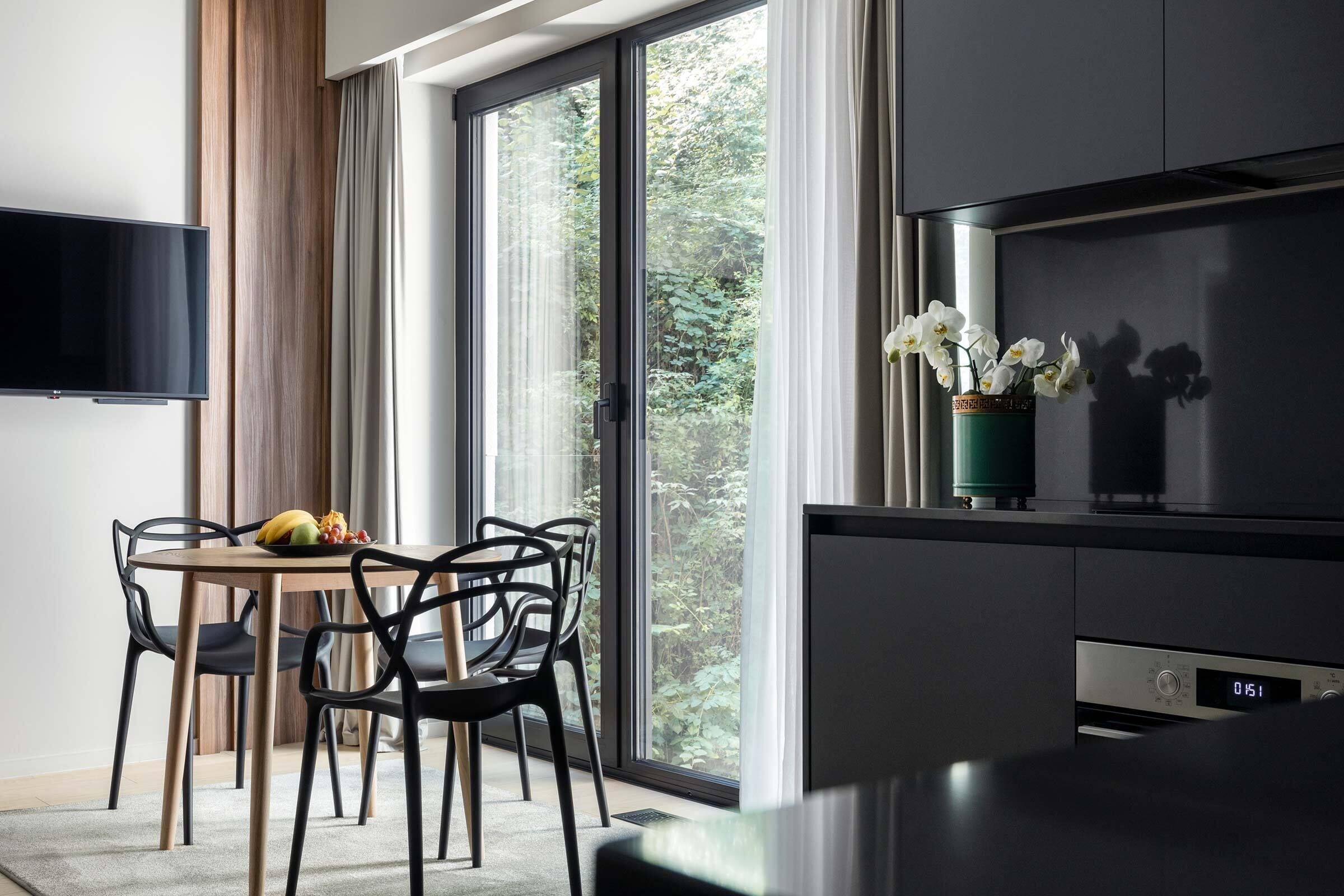 公寓, 1 張加大雙人床和 1 張沙發床 | Select Comfort 床墊、客房內保險箱、隔音、免費無線上網