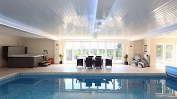 Indoor pool, a heated pool