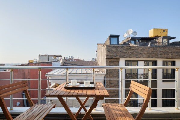 Suite estudio de lujo | Vista del balcón