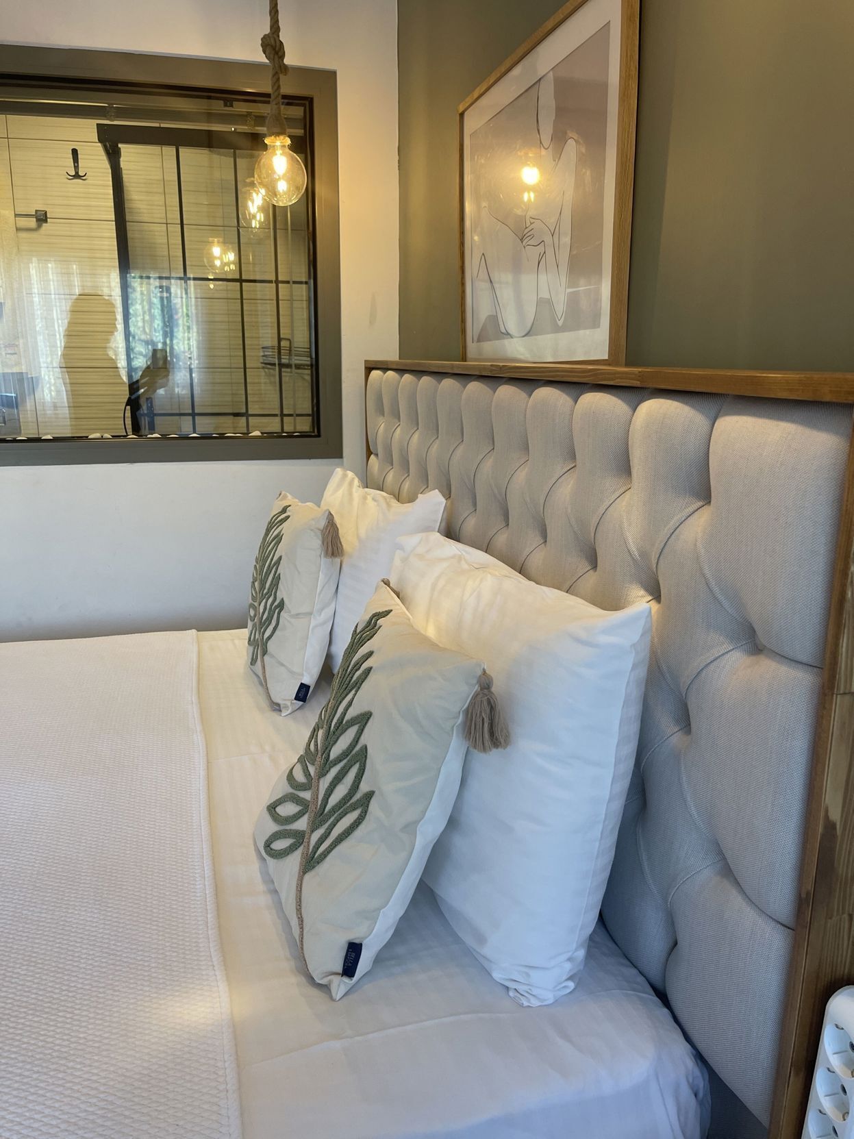 Edredón, camas Select Comfort y cortinas blackout 