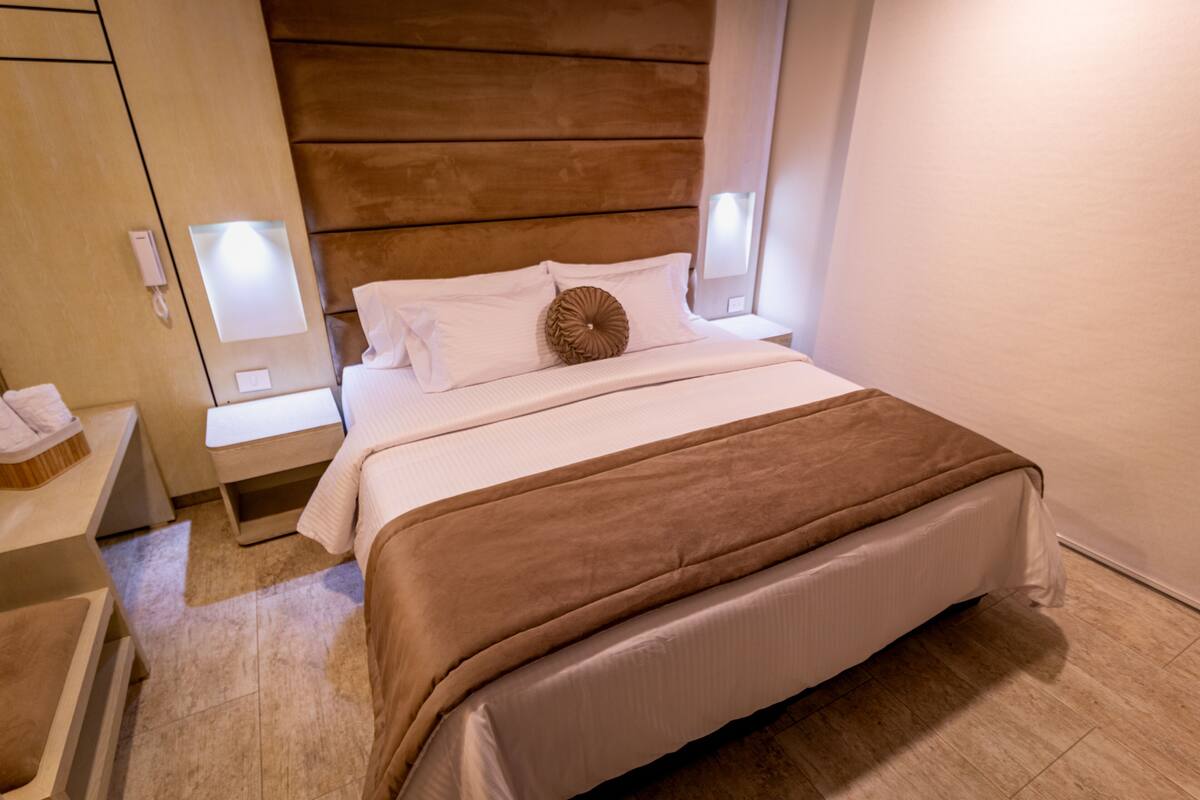 superior double room | down duvets, minibar, in-room safe, blackout curtains