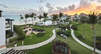 Beautiful top floor beach front condo in the center of cap cana.