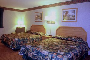 Basic Double Room, 2 Queen Beds | Down comforters, memory foam beds, iron/ironing board, free WiFi - Garden City Inn (Garden City)